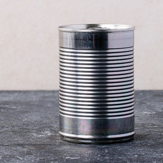 Konserve von der Seite